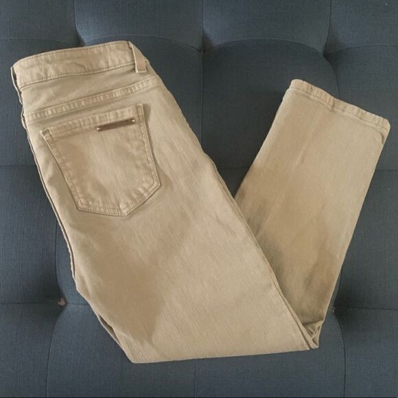 🎄Michael Kors Olive Green Crop Jeans - Picture 1 of 5
